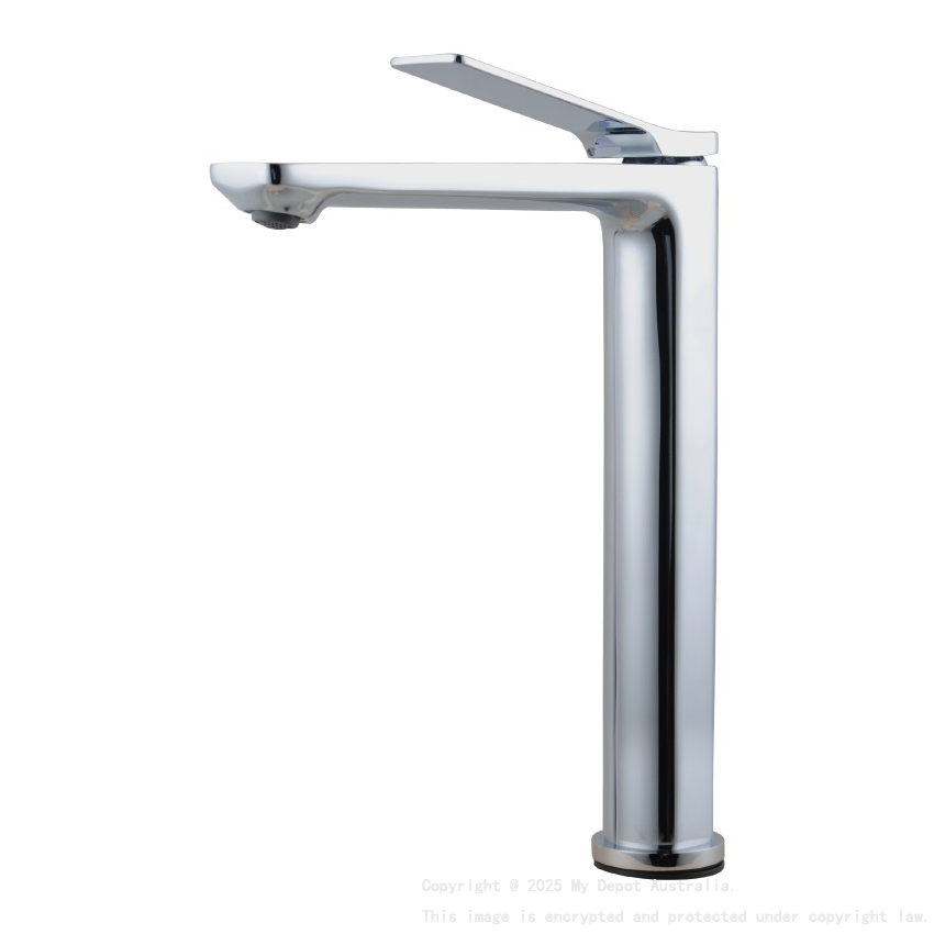 Rushy Chrome Tall Basin Mixer Bathroom Tapware
