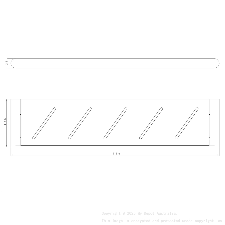 Chrome Round Stainless Steel Shelf