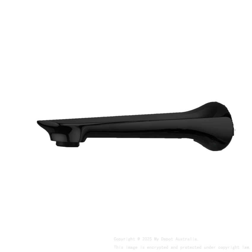 Black Bathtub/Basin Wall Spout