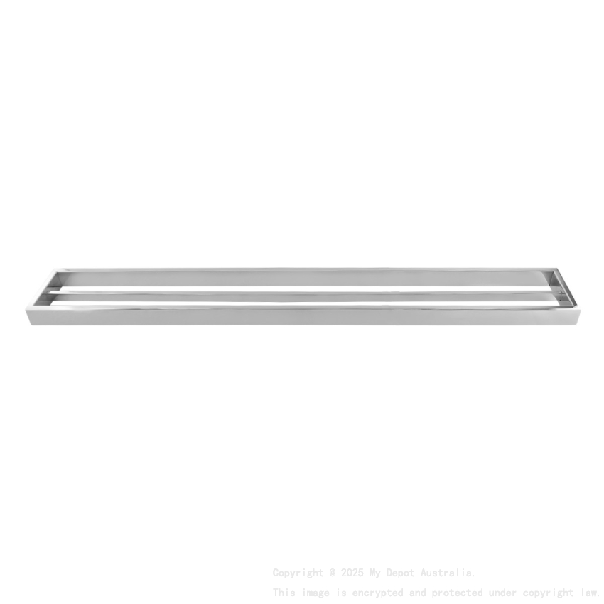Chrome Double Towel Rail 800mm