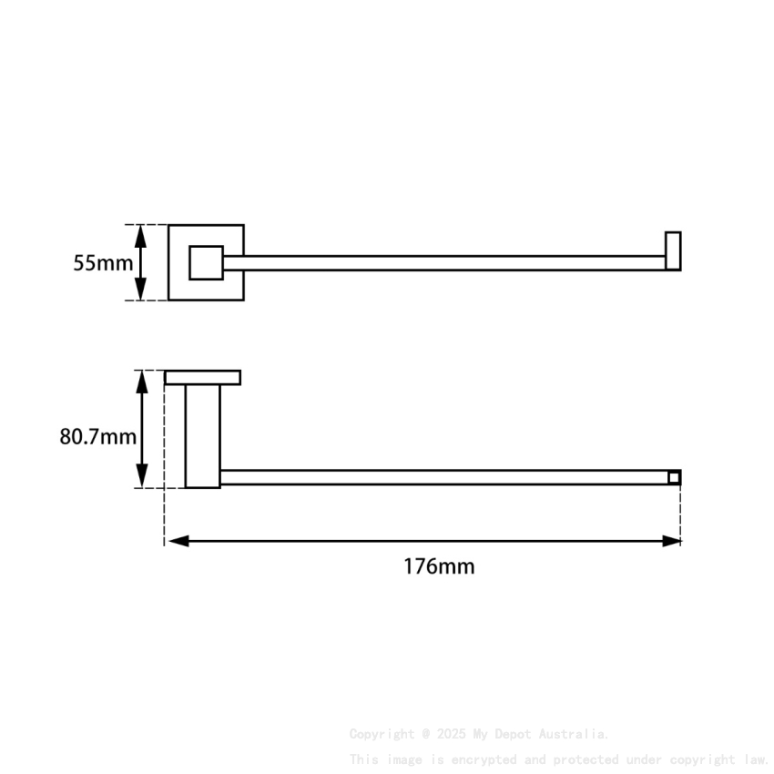 Black Toilet Paper Roll Hook