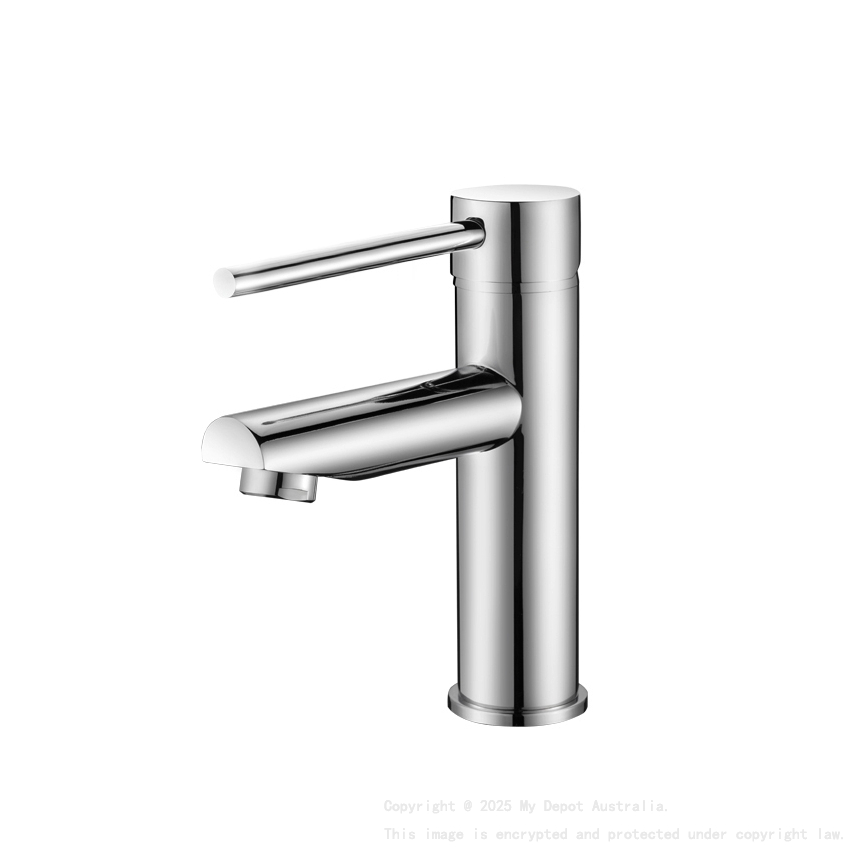 Round Chrome Basin Mixer