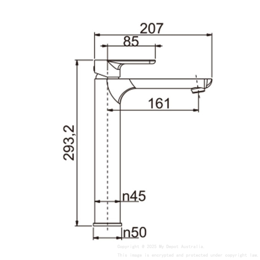 Chrome Tall Basin Mixer