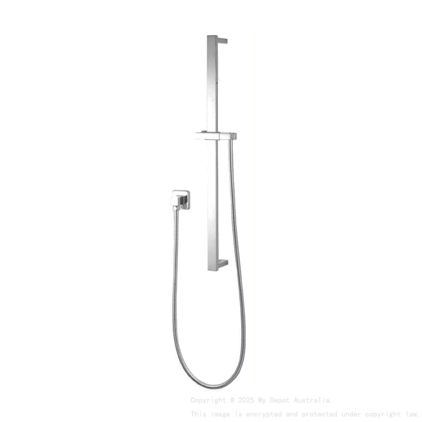 Square B Hand Shower Rail without Handheld Shower