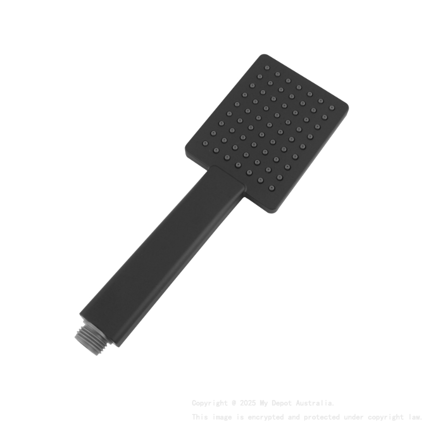Black Square Handheld Shower