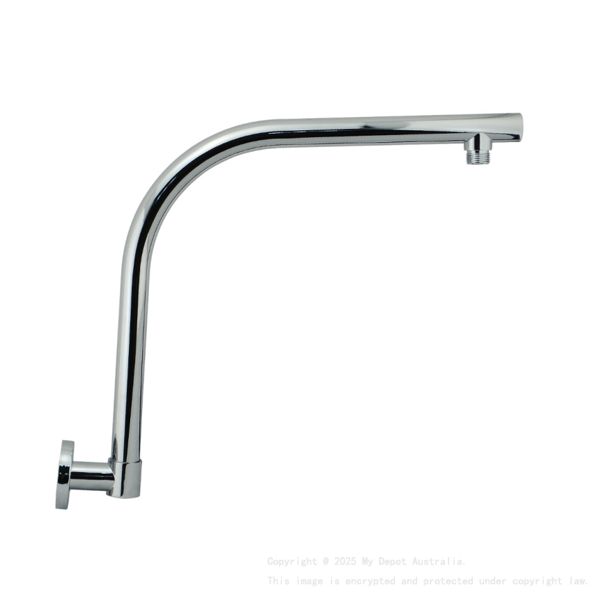 Round Chrome Swivel Wall Mounted Shower Arm