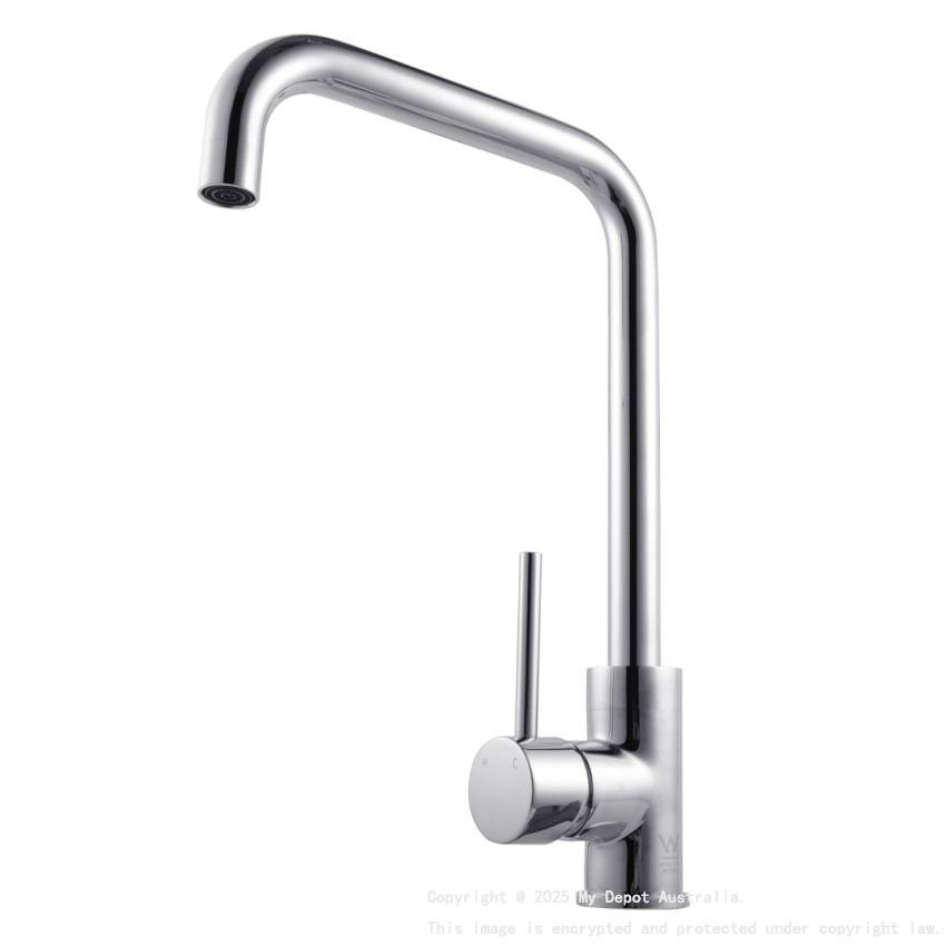 Electroplated Brass Chrome Swivel Spout Kitchen Mixer Tap