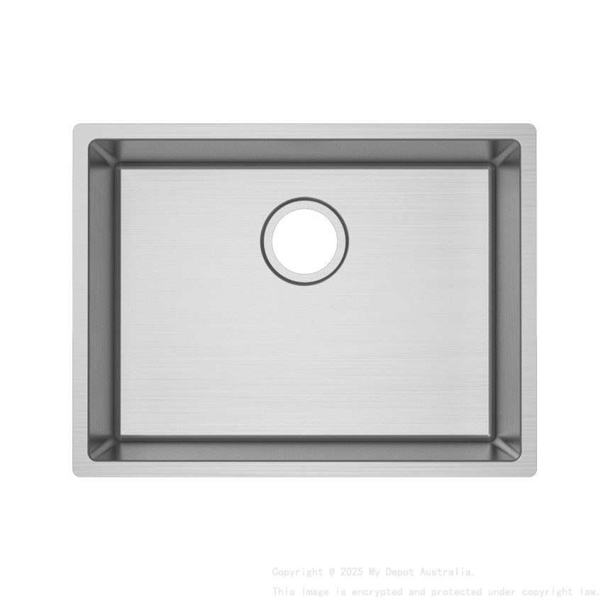 304 Stainless Steel Hand-made Single Bowl Kitchen Sink(Round Edges) 586*450*230mm