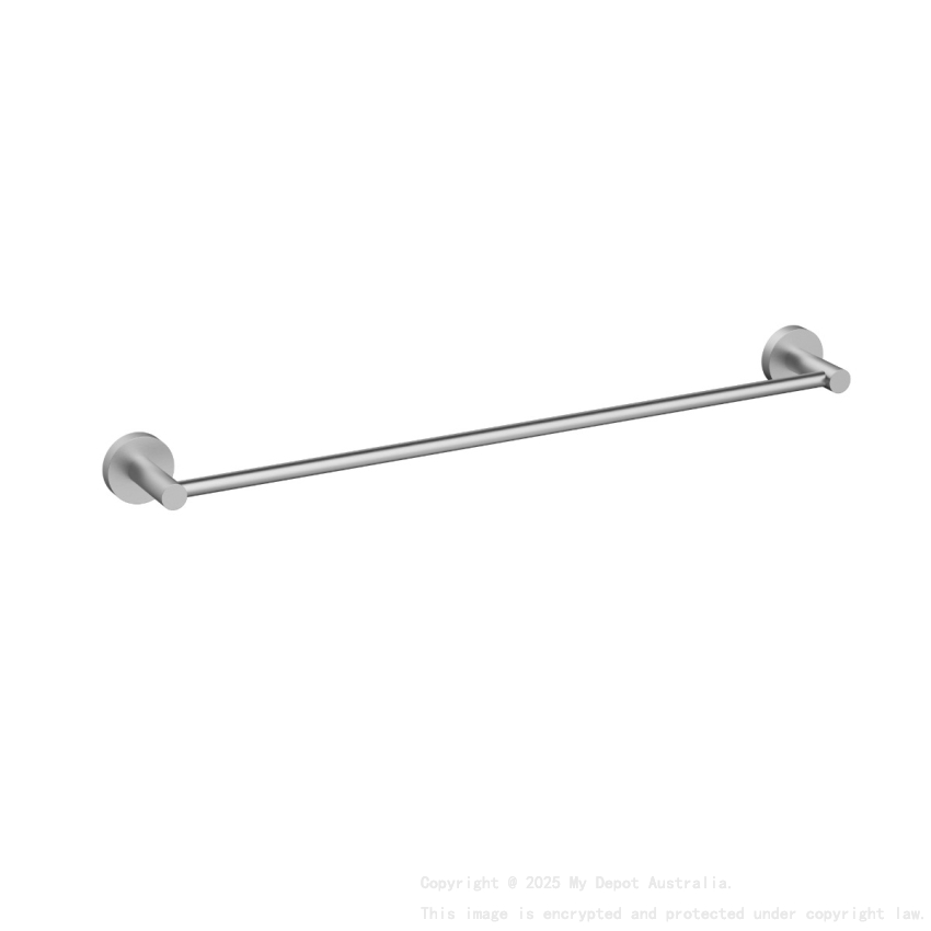 600mm Otus Slimline Single Towel Rail Brushed Stainless Steel