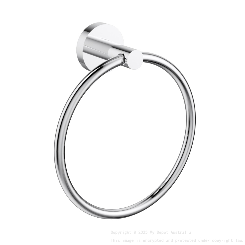Otus Slimline Towel Ring Chrome