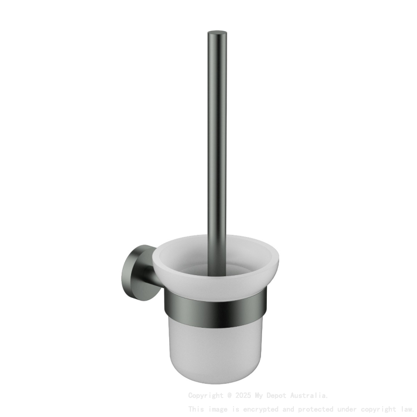 Otus Slimline Toilet Brush Holder Gun Metal