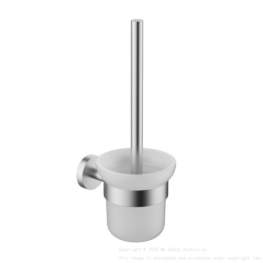 Otus Slimline Toilet Brush Holder Brushed Stainless Steel