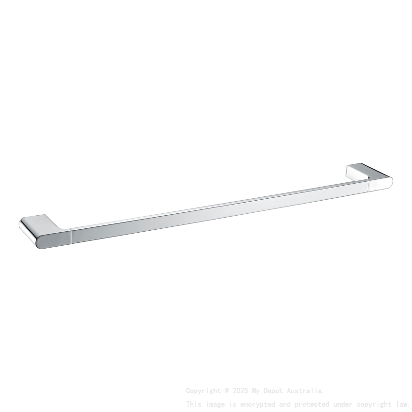 Cora Single Towel Rail 600 mm Chrome