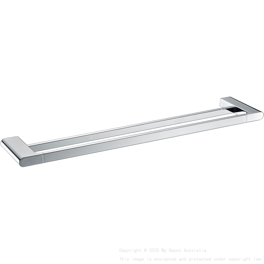 Cora Double Towel Rail 600 mm Chrome