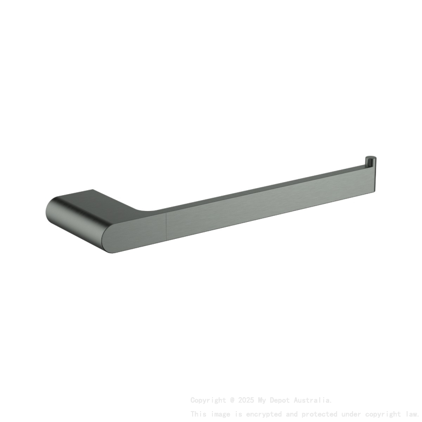 Cora Round Cornered Rectangle Towel Bar Gun Metal
