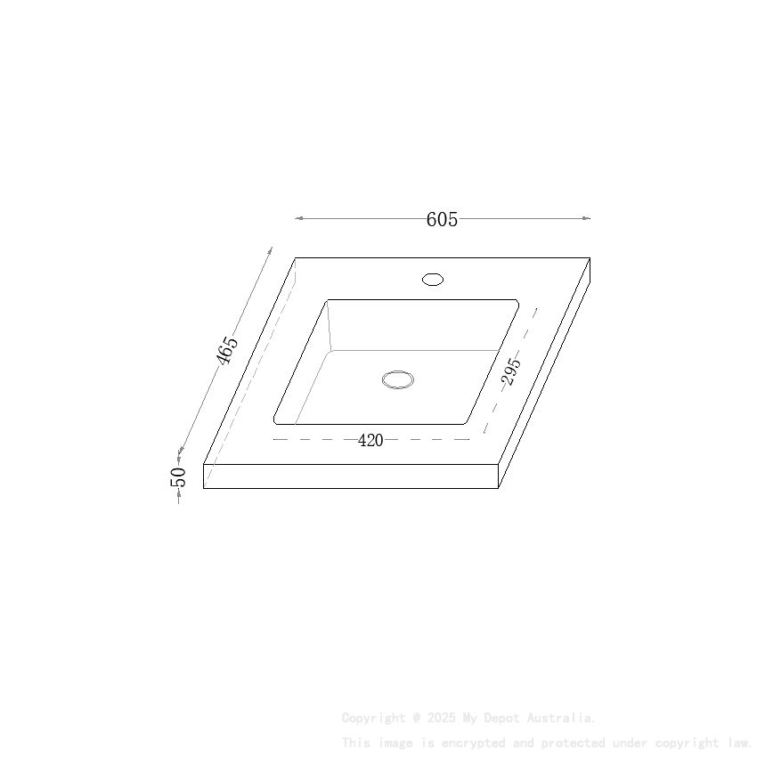 605X465X50mm Calacatta Night Black Sintered Stone Semless Joined With Fine Ceramic Basin Stone Single Bowl