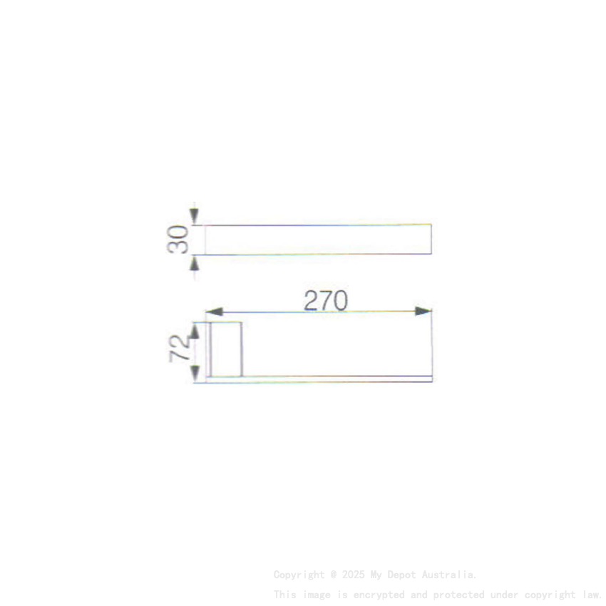 Rosa Towel Bar Matt Black