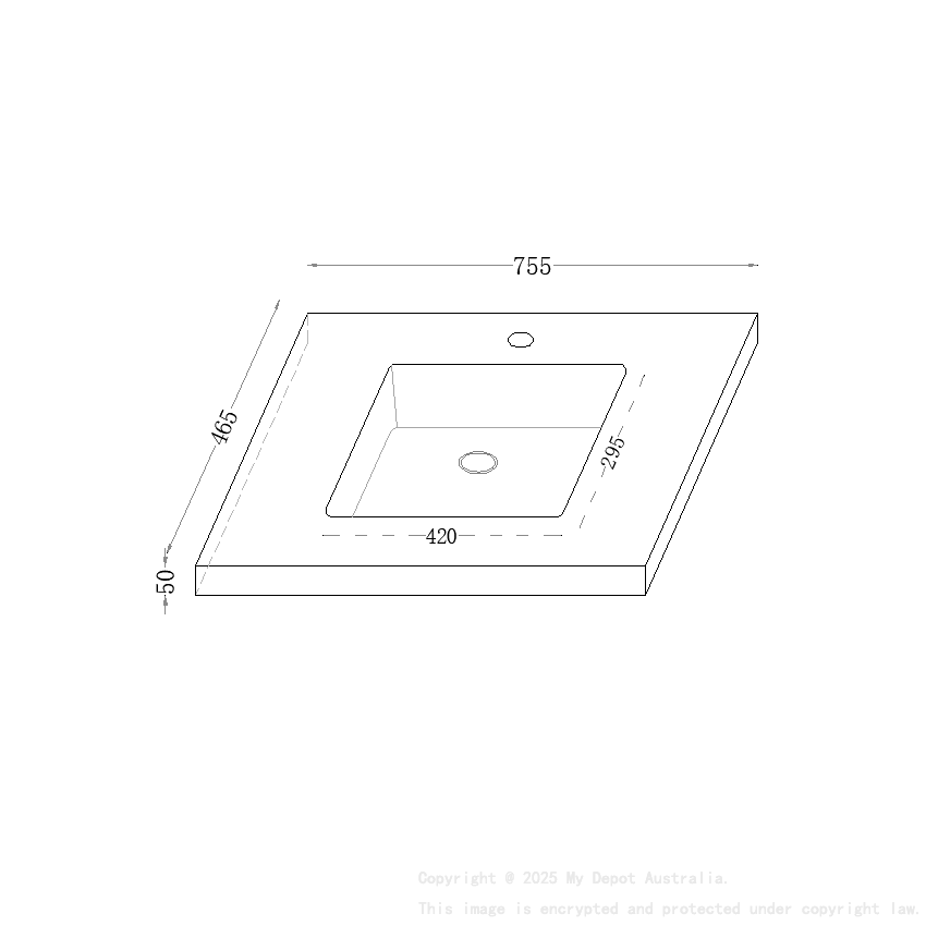 755X465X50mm Calacatta Night Black Sintered Stone Semless Joined With Fine Ceramic Basin Stone Single Bowl