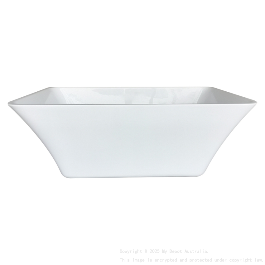 1700mm Rectangle Gloss White Acrylic Free Standing Bathtub No Overflow