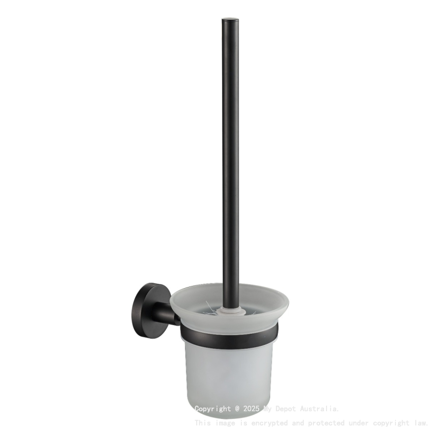 Otus Round Toilet Brush Matt Black