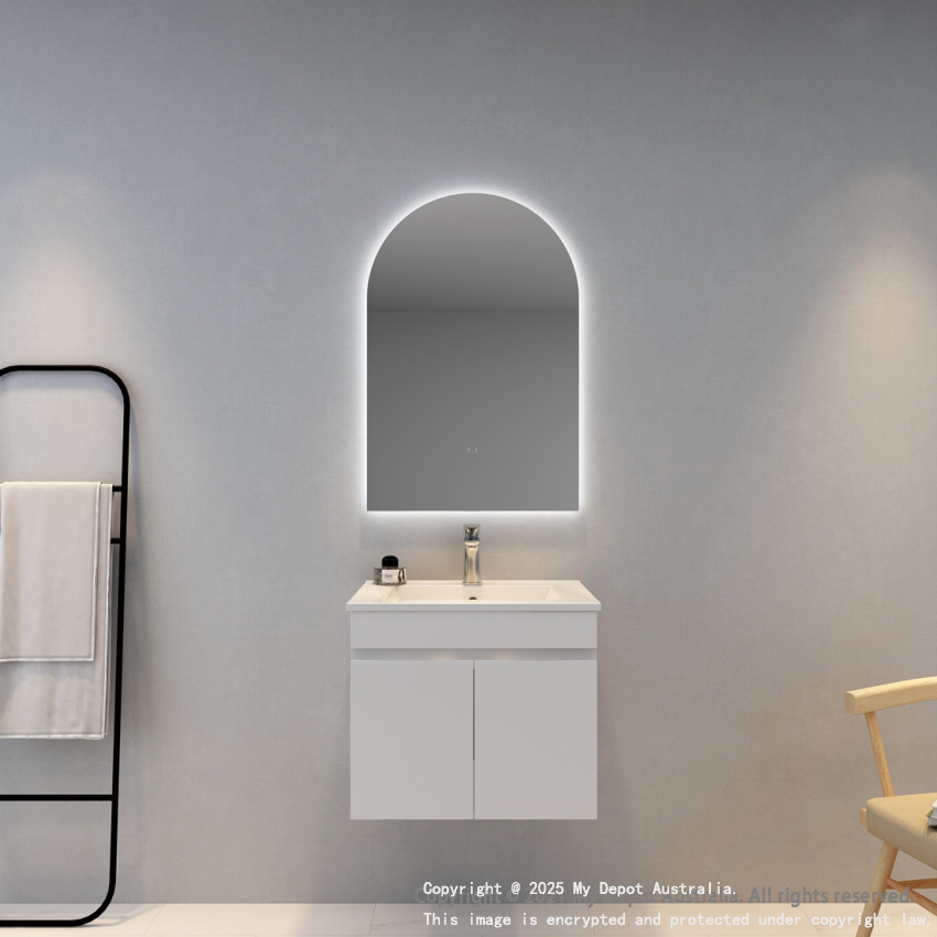 600x900mm Alice Arch 3 Color Backlit LED Mirror(Touchless Sensor Switch)