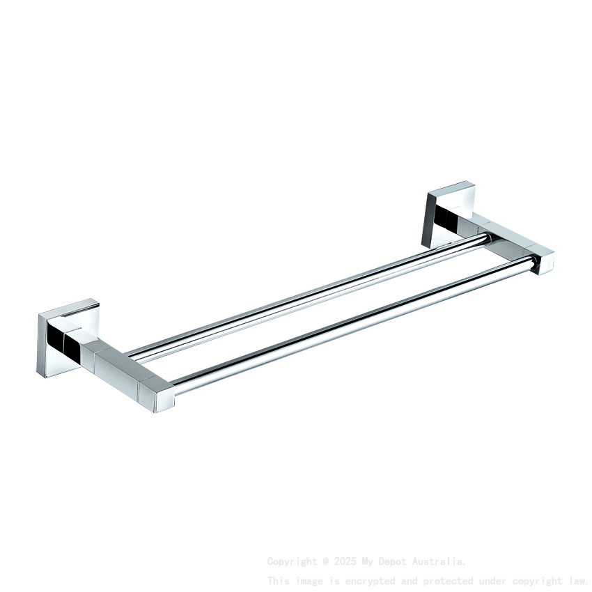 Sara Double Towel Rail 600 mm Chrome