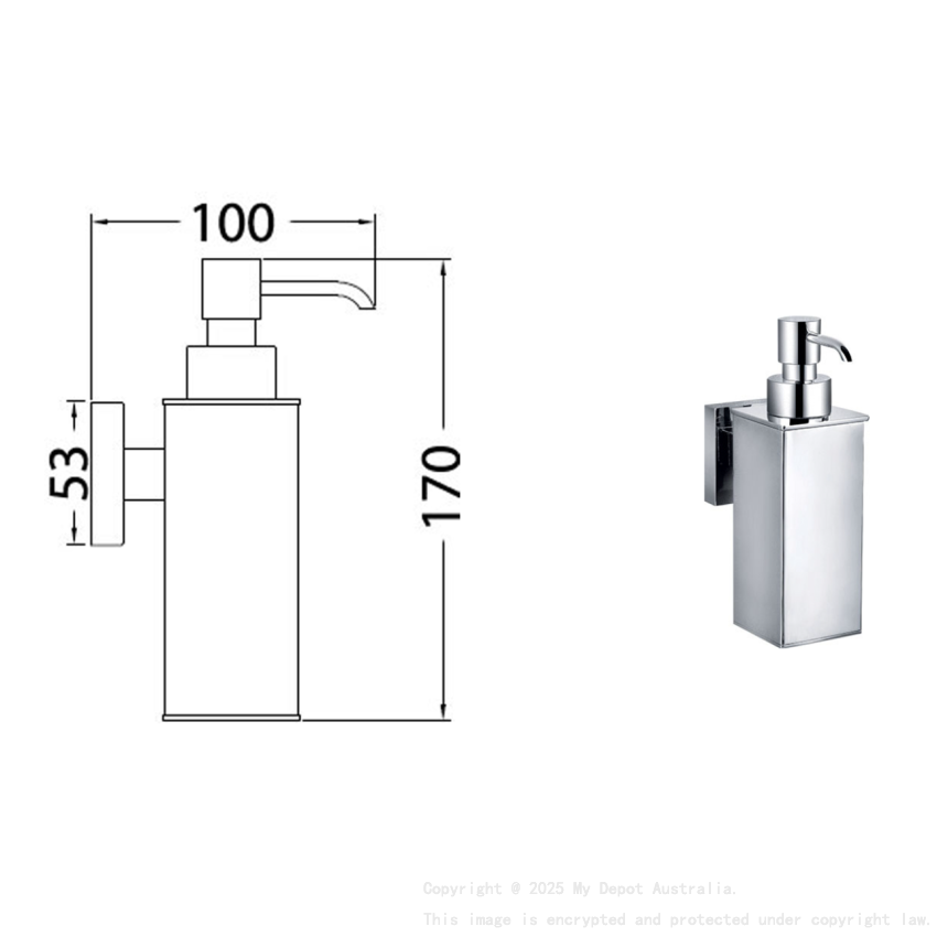 Sara Soap Disapenser Chrome
