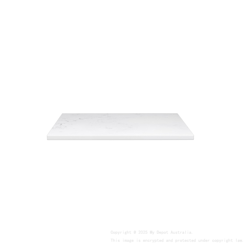 600mm Quartz Stone Top Gloss White Marble Look Silica-Free Caesarstone Benchtop