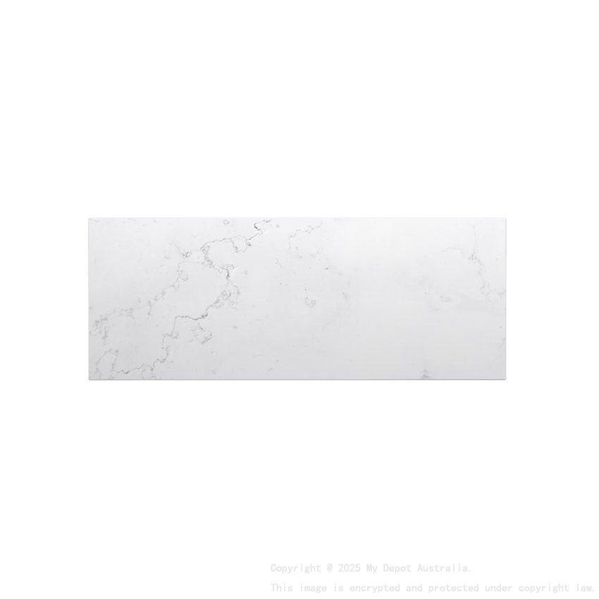 1200mm Quartz Stone Top Gloss White Marble Look Silica-Free Caesarstone Benchtop