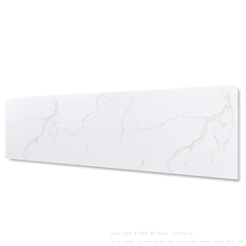 1800mm White Marble Look Sintered Stone Top Benchtop