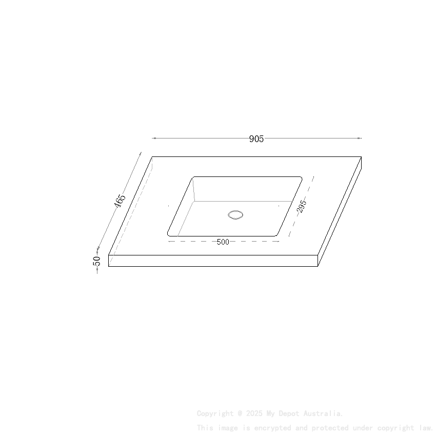 905X465X50mm Calacatta Night Black Sintered Stone Semless Joined With Fine Ceramic Basin Stone Single Bowl No Tap Hole