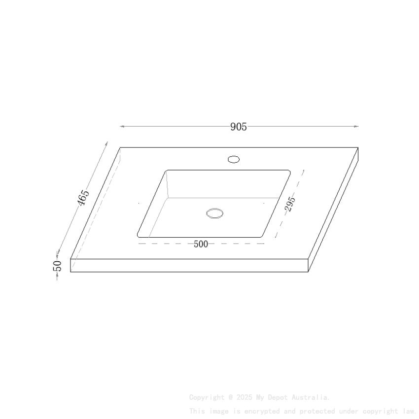 905X465X50mm Carrara Gold Sintered Stone Semless Joined With Fine Ceramic Basin Stone Single Bowl
