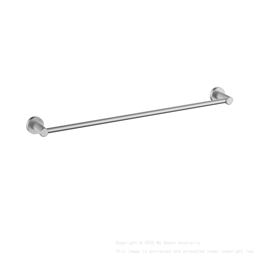 Linie Single Towel Rail 800mm Brushed Nickel