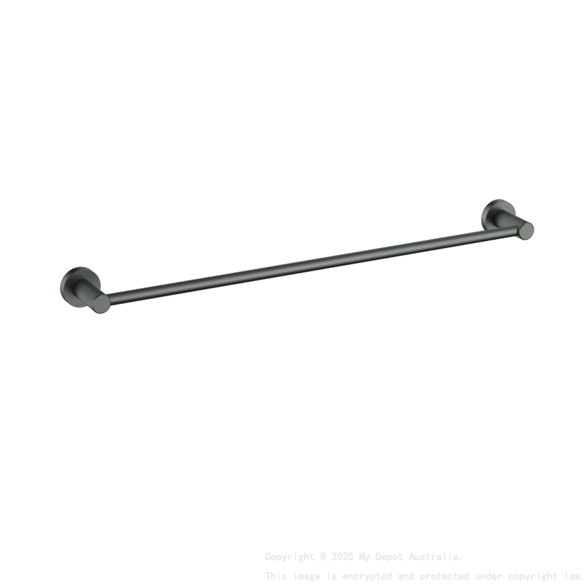 Linie Single Towel Rail 800mm Gun Metal