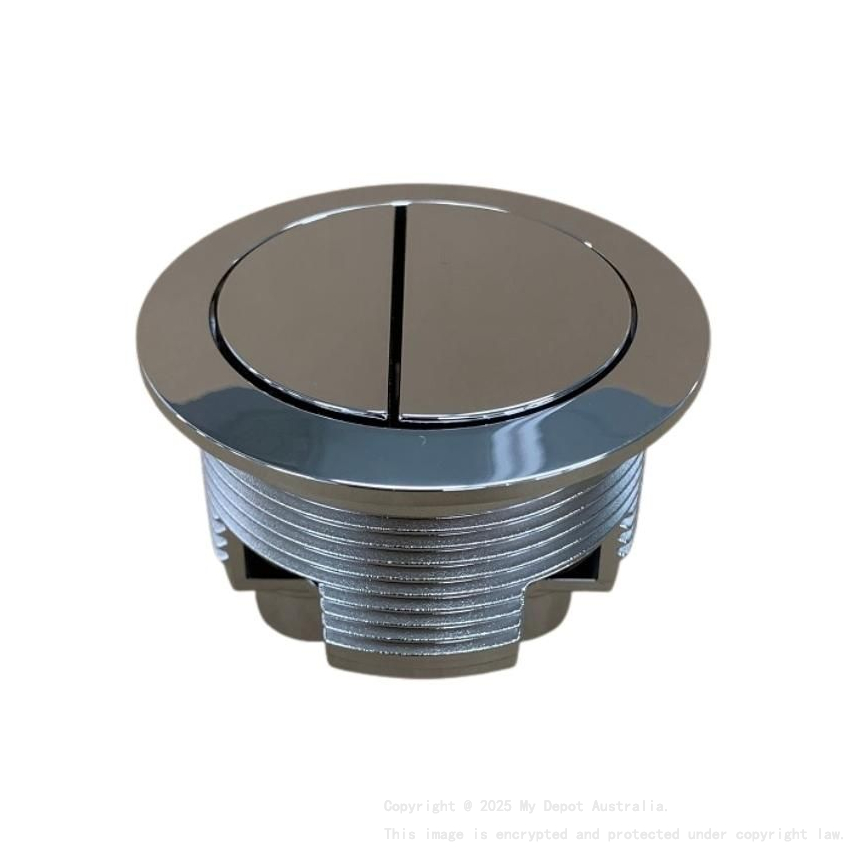 BTW Cistern Chrome Round Button