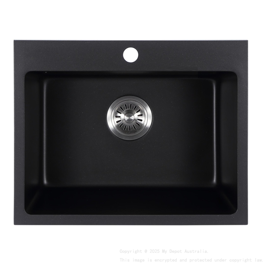 550*440*205mm Cora Black Granite Sink