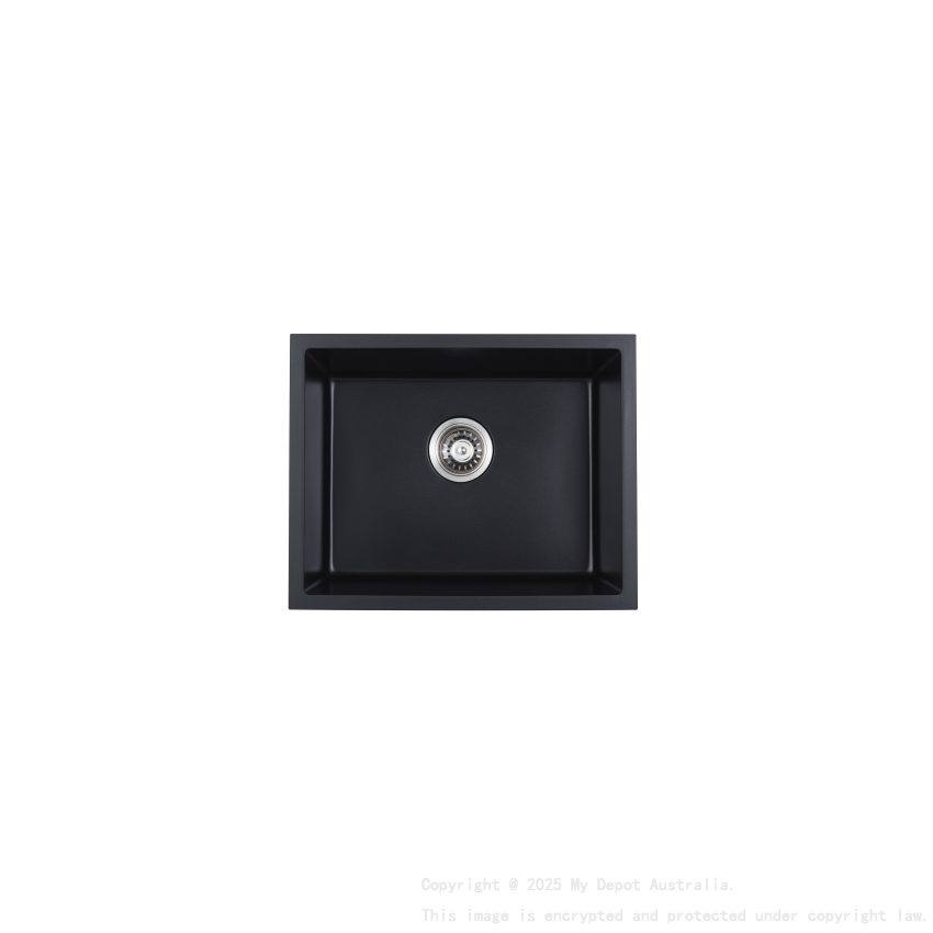 560*445*210mm Cora Black Undermount Granite Sink