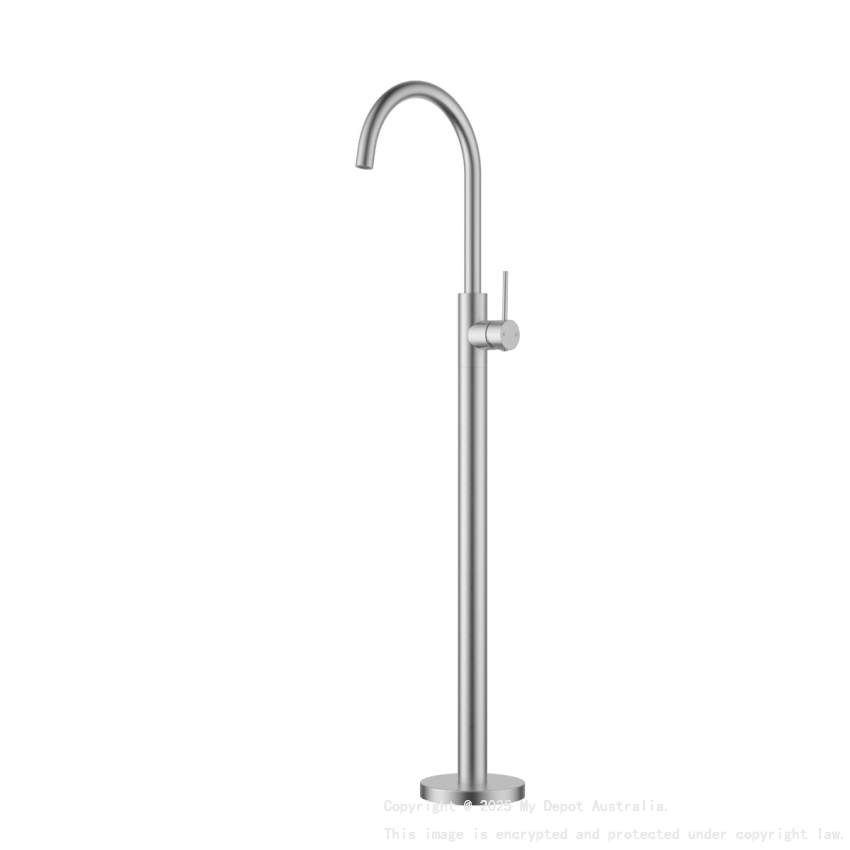 Otus Slimline FreeStanding Bath Mixer Brushed Nickel