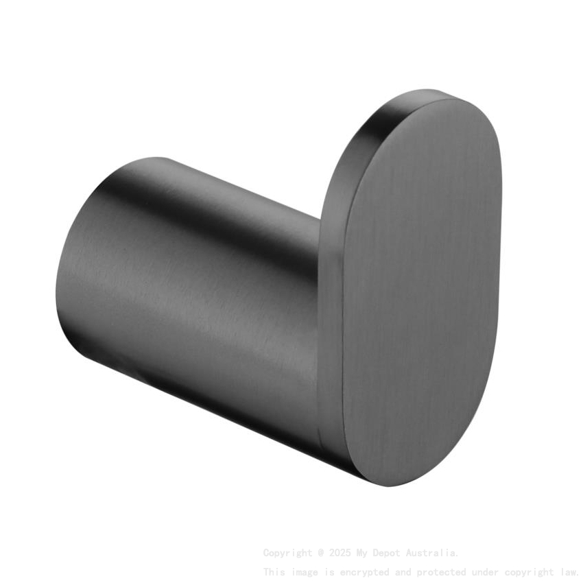 Esperia Gun Metal Grey Round Robe Hook