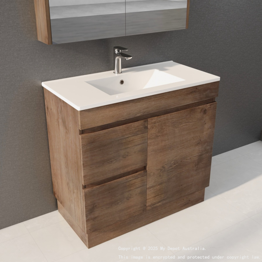 900mm Dark Oak MDF Vanity Kickboard 