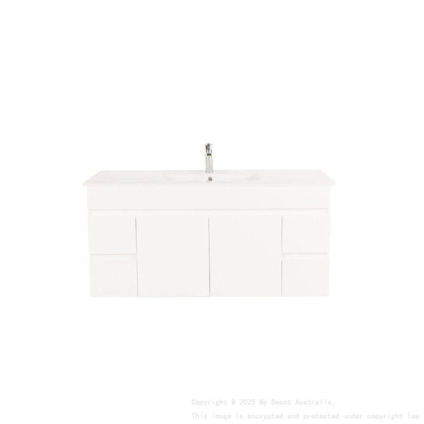 1200*450*560mm Wall Hung Gloss White PVC Cabinet Only