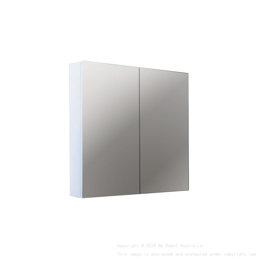 600*150*720mm Pvc White Shaving Cabinet Two Doors