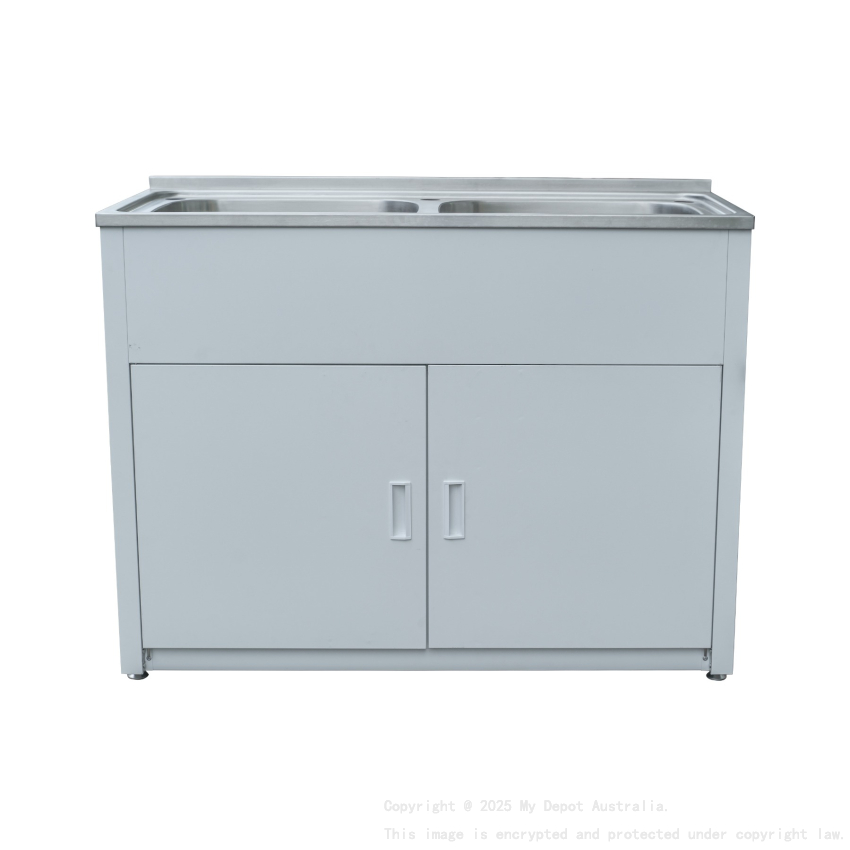 1170X510X870mm Double 90L Laundry Tubs