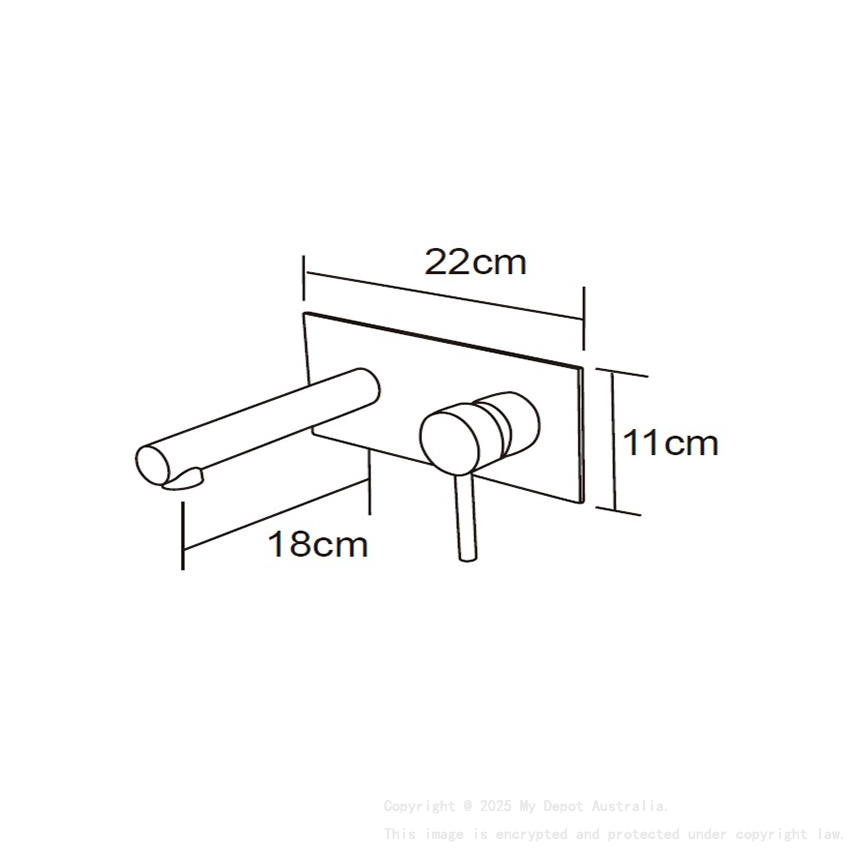Round Wall/Basin Mixer/Wall Spout Chrome