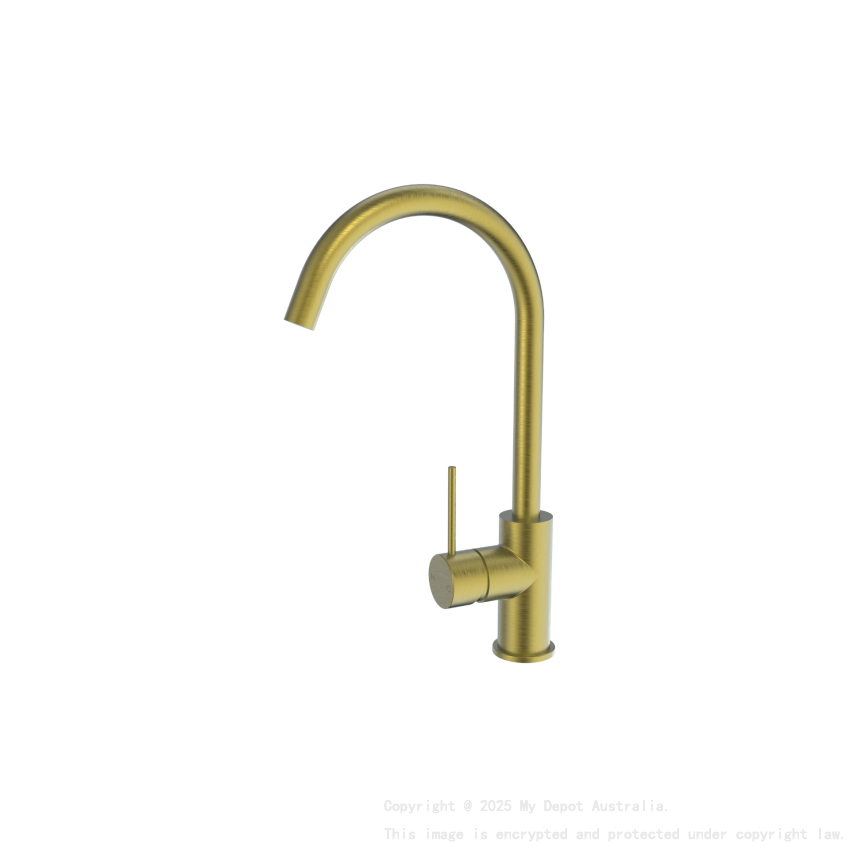 Morgan Rund Brushed Gold Sink Mixer