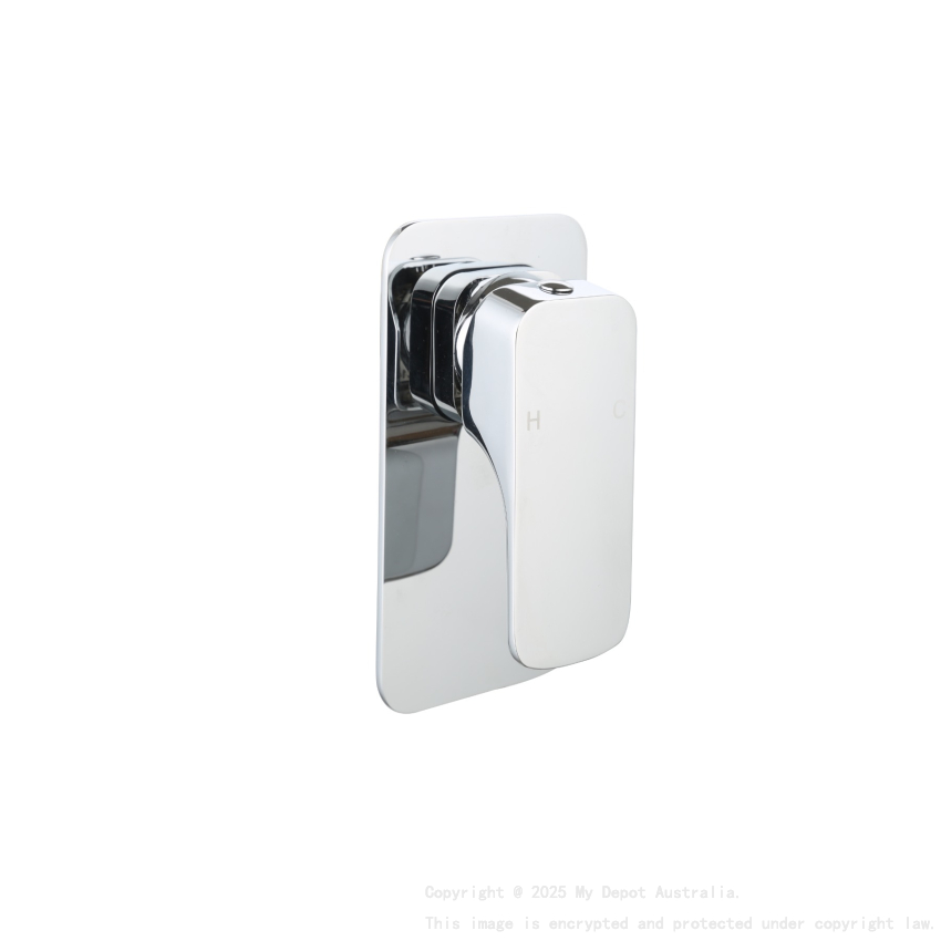 Kompakt Eckig Chrome Shower Mixer