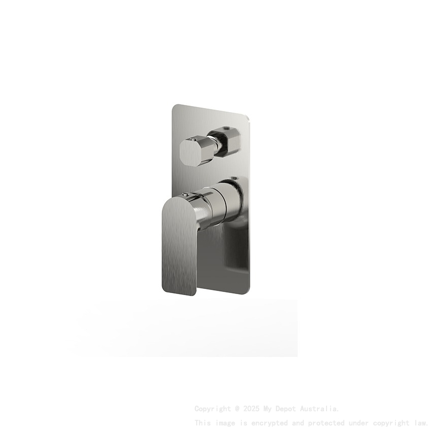 Luxus Shower Diverter Mixer Brushed Nickel Trim Kit