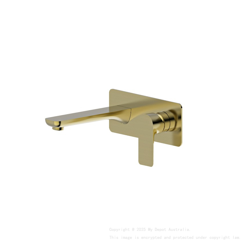 Luxus Bath/Basin Mixer With Spout Burshed Gold Trim Kit