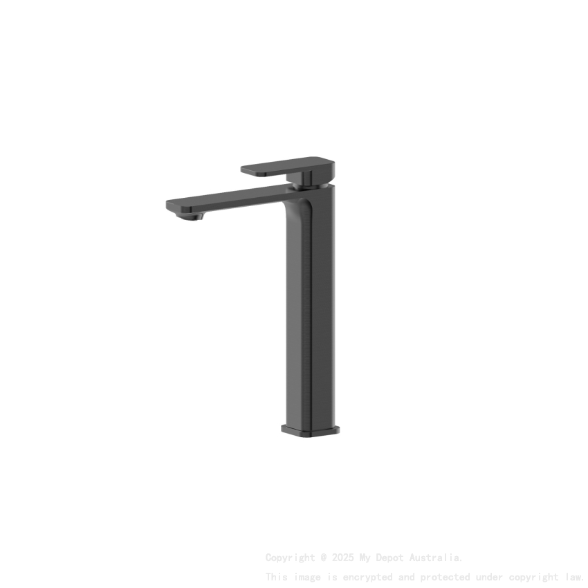 Kasten Brushed Gun Metal Tower Basin Mixer