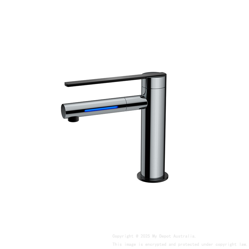 Licht Chrome Basin Mixer With LED